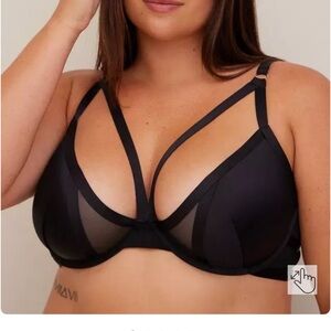 Torrid Strappy Satin Plunge Bralette